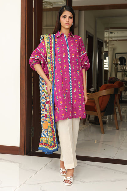 Zellbury | Unstitched 2 Piece Cambric | Shirt Dupatta - 0002 - Libasekhas