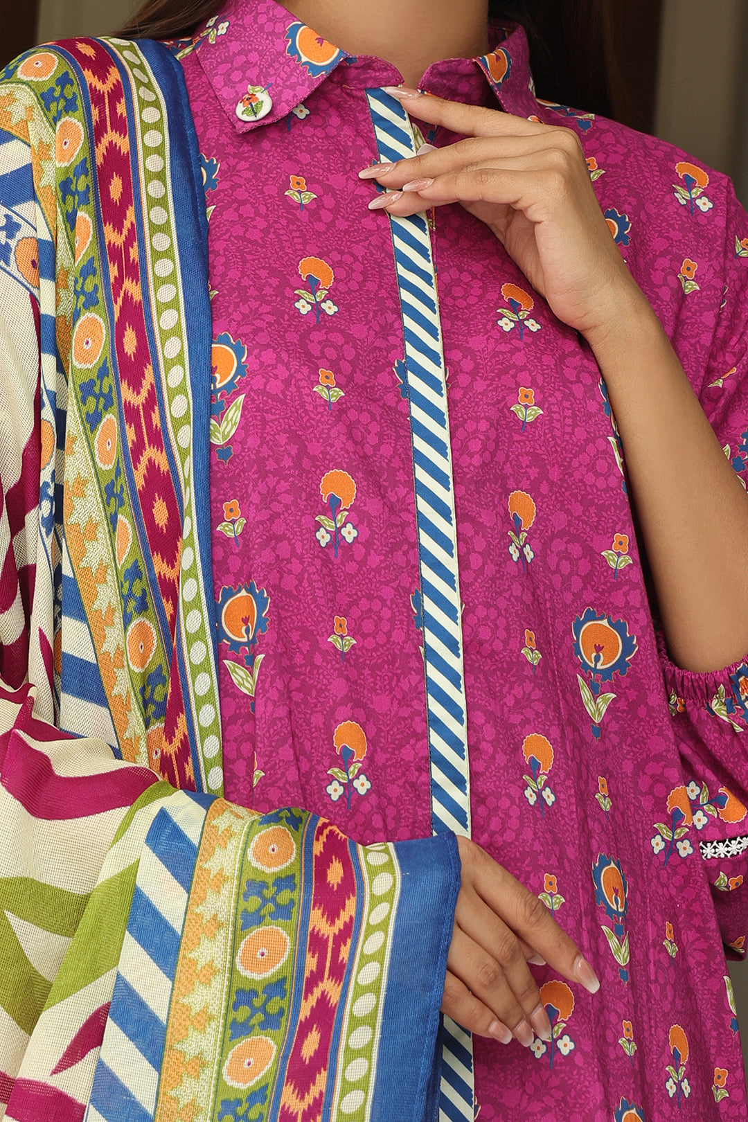 Zellbury | Unstitched 2 Piece Cambric | Shirt Dupatta - 0002 - Libasekhas