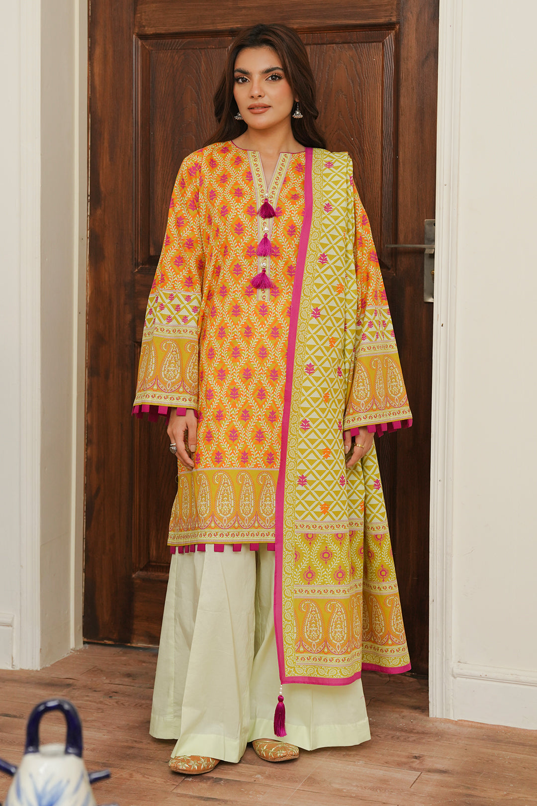 Zellbury | Unstitched 2 Piece Cambric | Shirt Dupatta - 0005 - Libasekhas