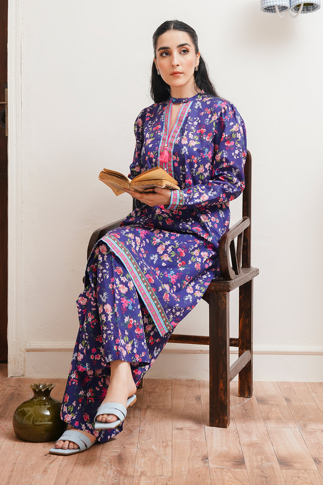 Zellbury | Unstitched 2 Piece Cambric | Shirt Shalwar - 0012 - Libasekhas