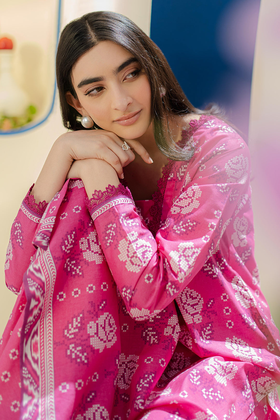 Zellbury | Unstitched 2 Piece Cambric | Shirt Shalwar - 0017 - Libasekhas