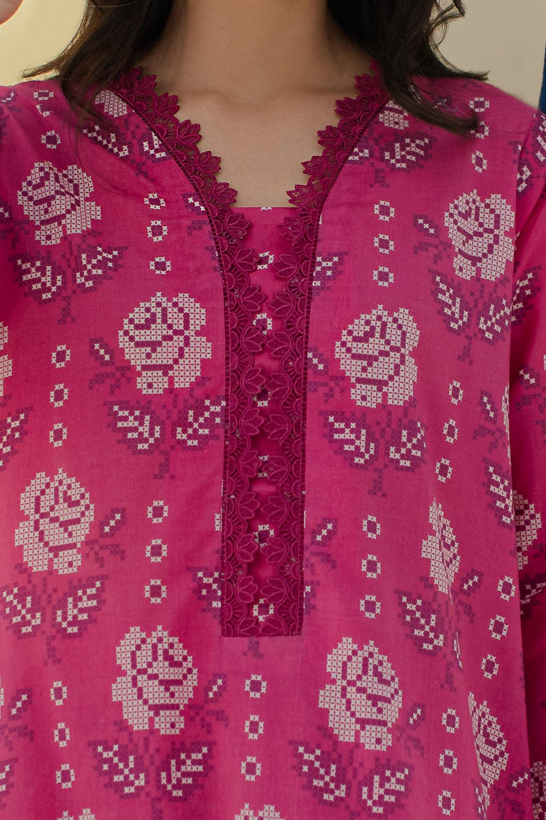 Zellbury | Unstitched 2 Piece Cambric | Shirt Shalwar - 0017 - Libasekhas