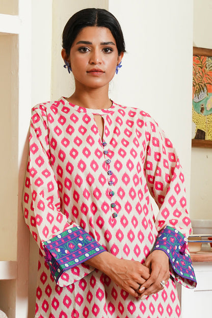 Zellbury | Unstitched 2 Piece Cambric | Shirt Shalwar - 0098 - Libasekhas