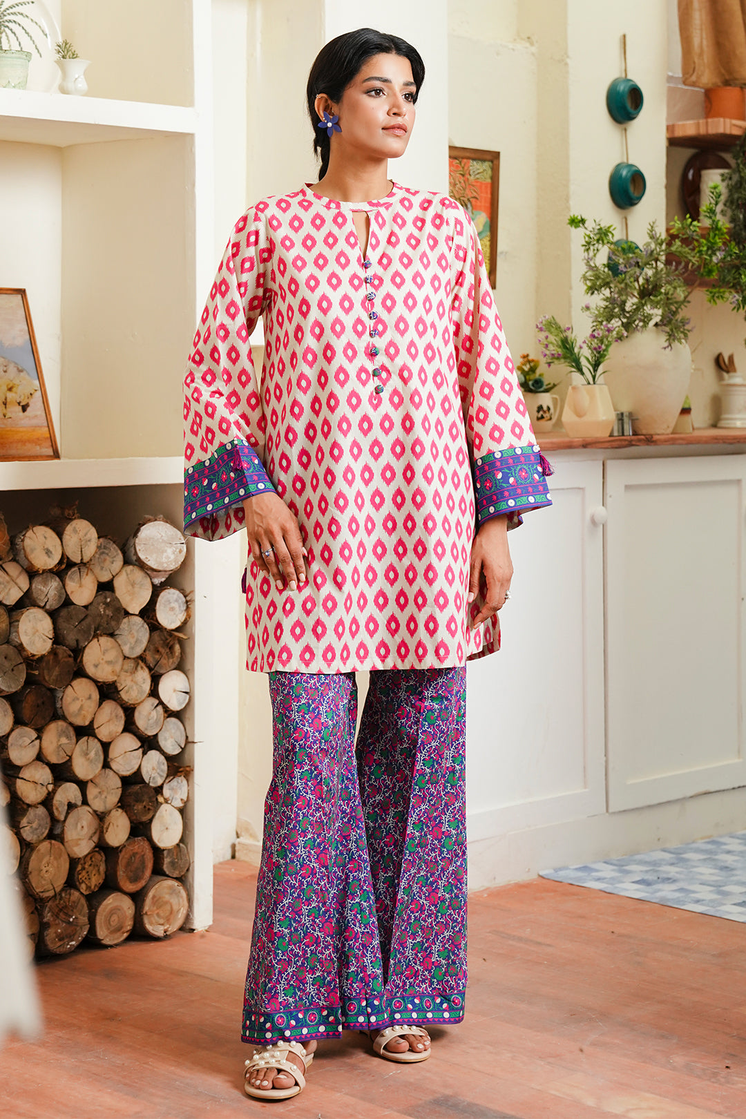 Zellbury | Unstitched 2 Piece Cambric | Shirt Shalwar - 0098 - Libasekhas