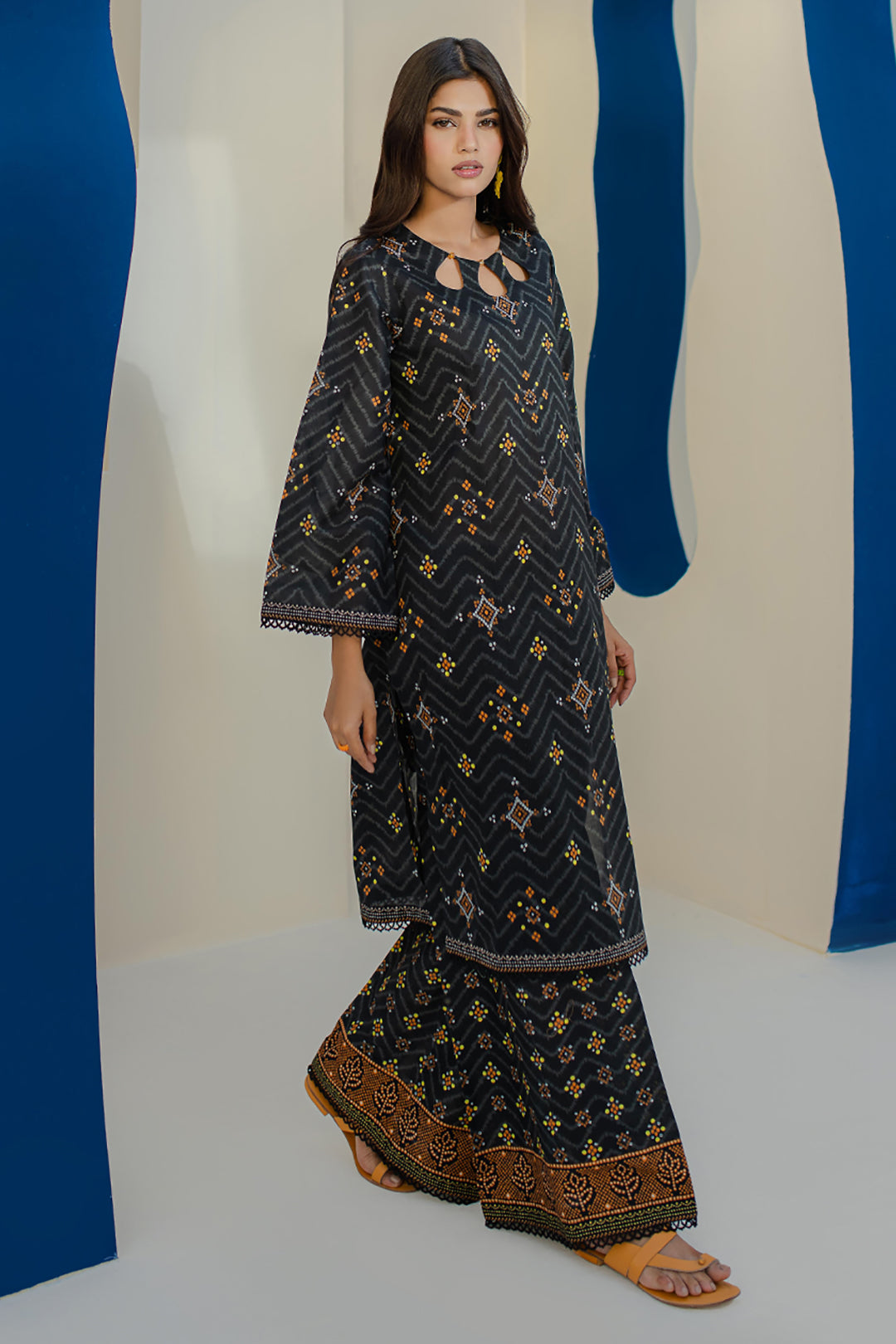 Zellbury | Unstitched 2 Piece Cambric | Shirt Shalwar - 0102 - Libasekhas