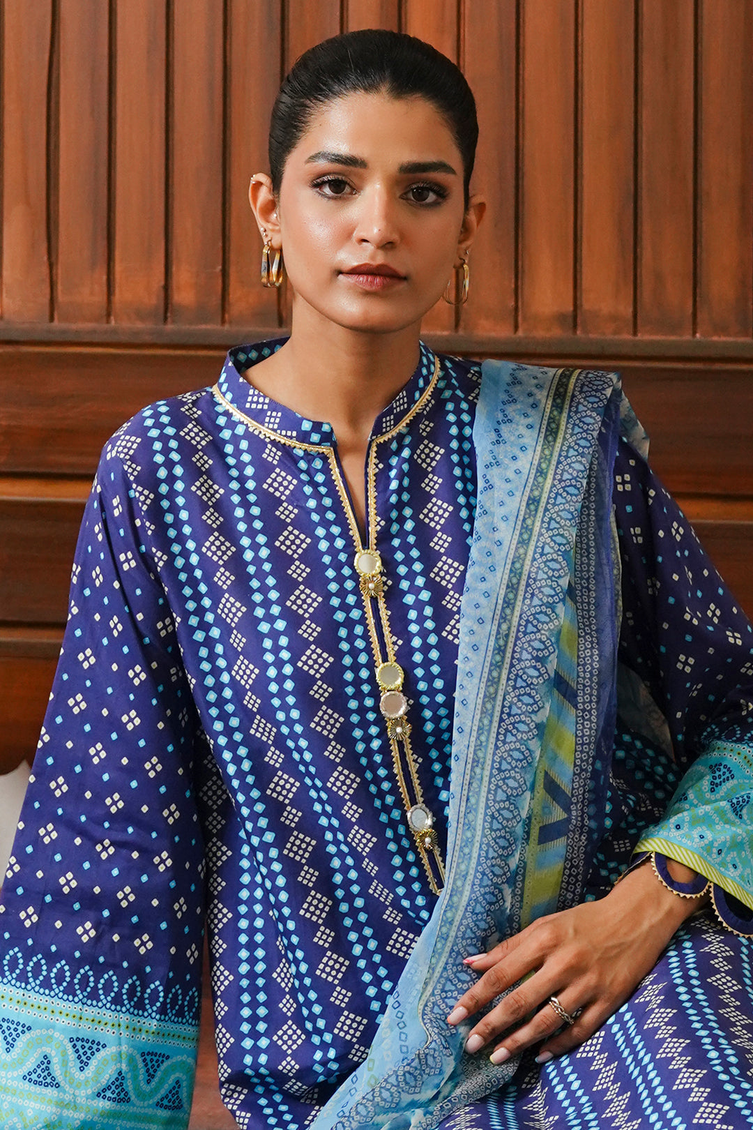 Zellbury | Unstitched 3 Piece Cambric | Shirt Shalwar Dupatta - 0031 - Libasekhas