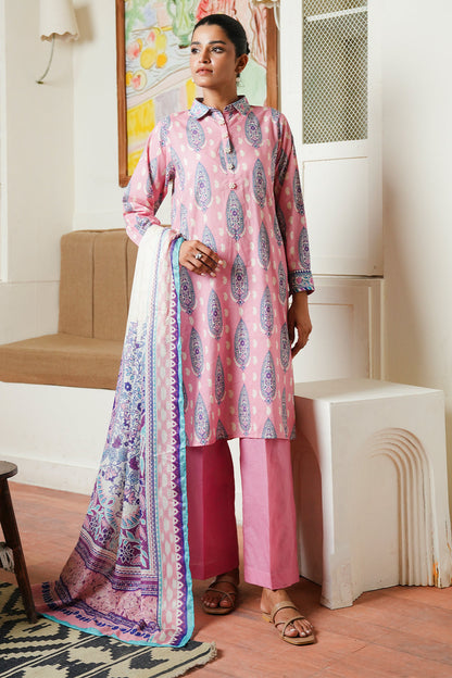 Zellbury | Unstitched 3 Piece Cambric | Shirt Shalwar Dupatta - 0035 - Libasekhas