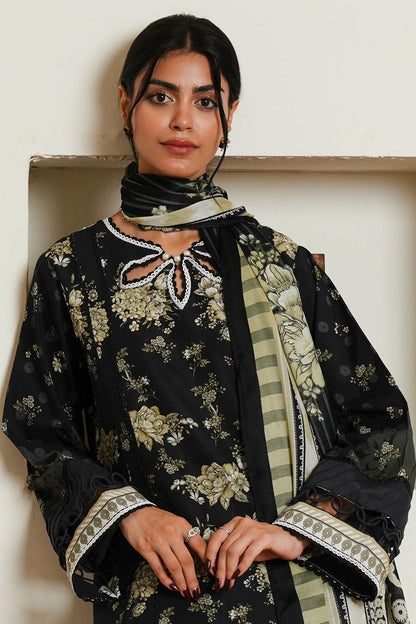 Zellbury | Unstitched 3 Piece Cambric | Shirt Shalwar Dupatta - 0036 - Libasekhas