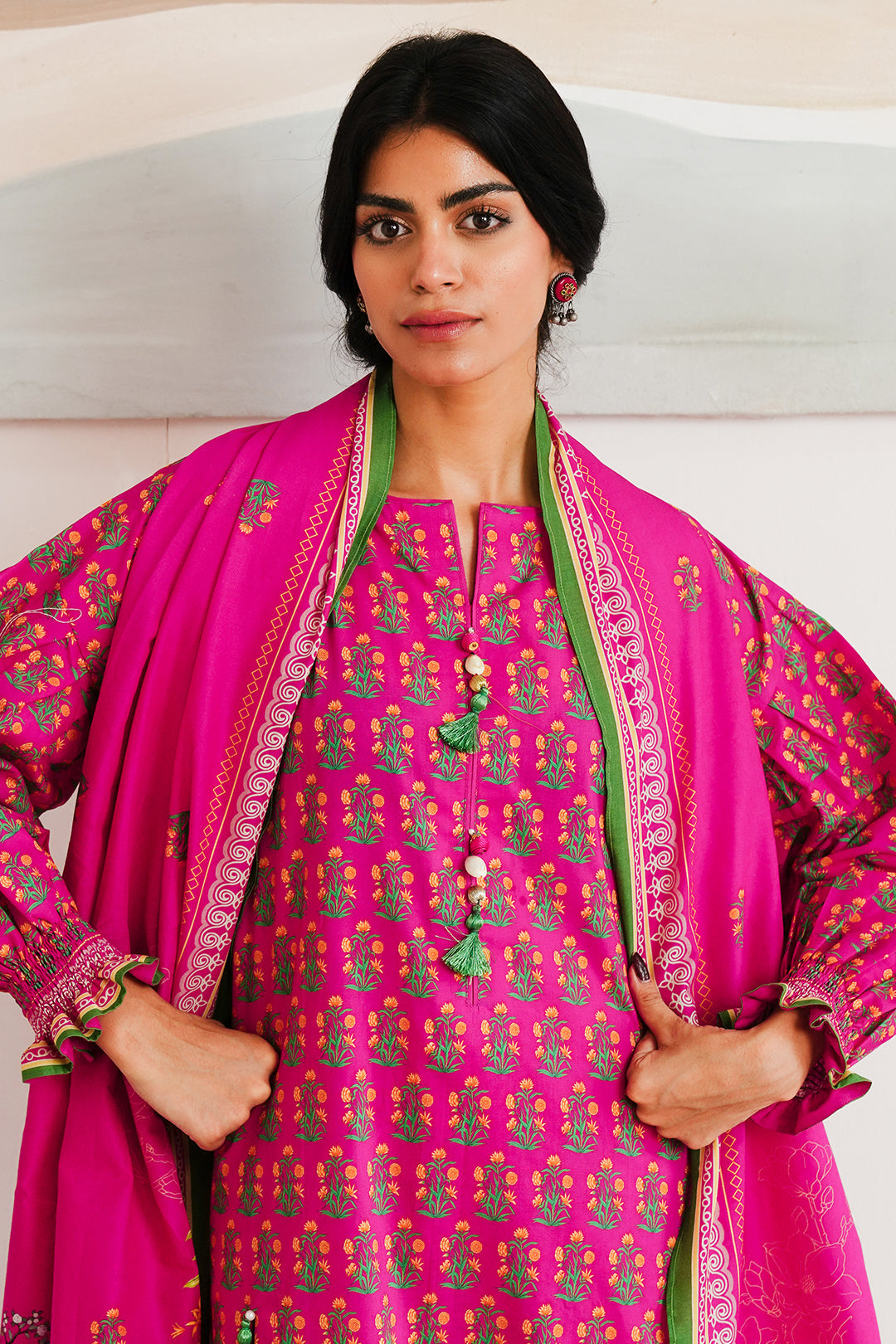 Zellbury | Unstitched 3 Piece Cambric | Shirt Shalwar Dupatta - 0037 - Libasekhas