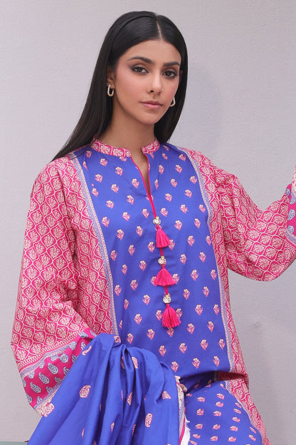 Zellbury | Unstitched 3 Piece Cambric | Shirt Shalwar Dupatta - 0038 - Libasekhas