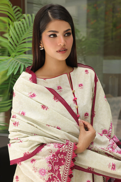 Zellbury | Unstitched 3 Piece Cambric | Shirt Shalwar Dupatta - 0040 - Libasekhas
