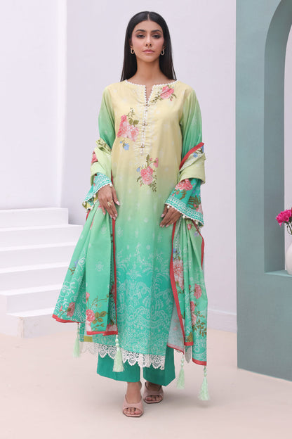 Zellbury | Unstitched 3 Piece Cambric | Shirt Shalwar Dupatta - 0043 - Libasekhas