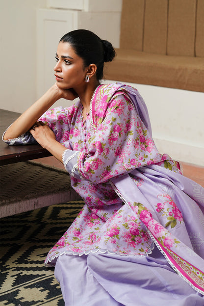 Zellbury | Unstitched 3 Piece Cambric | Shirt Shalwar Dupatta - 0047 - Libasekhas