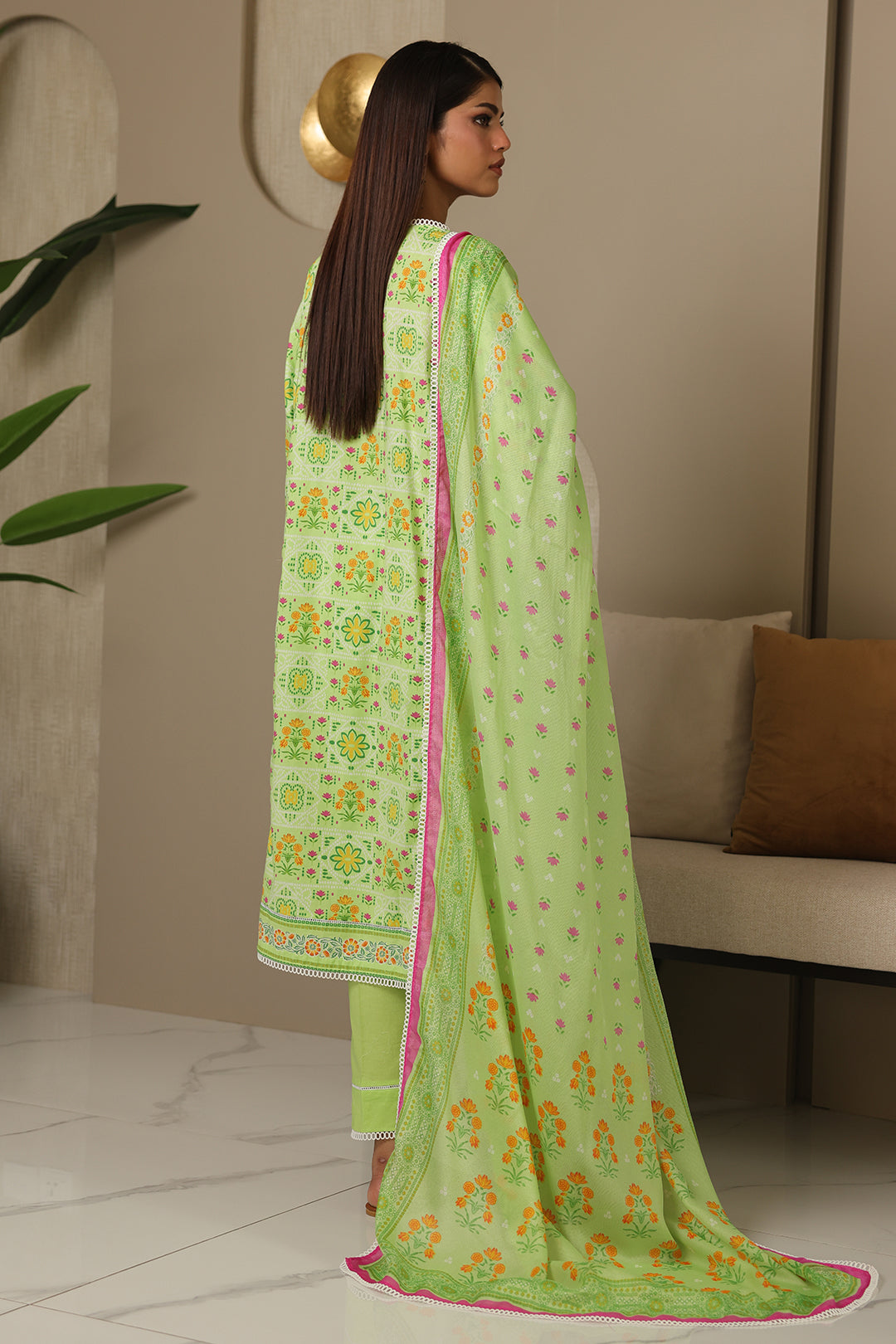Zellbury | Unstitched 3 Piece Cambric | Shirt Shalwar Dupatta - 0115 - Libasekhas