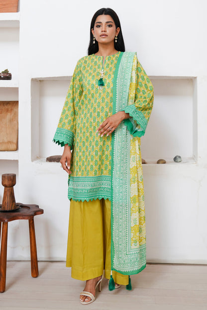 Zellbury | Unstitched 3 Piece Cambric | Shirt Shalwar Dupatta - 0117 - Libasekhas
