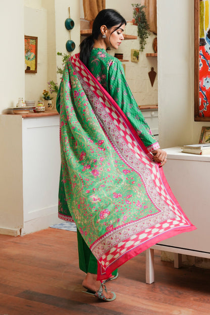 Zellbury | Unstitched 3 Piece Cambric | Shirt Shalwar Dupatta - 0118 - Libasekhas