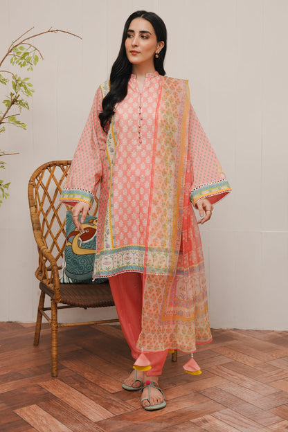Zellbury | Unstitched 3 Piece Cambric | Shirt Shalwar Dupatta - 0119 - Libasekhas