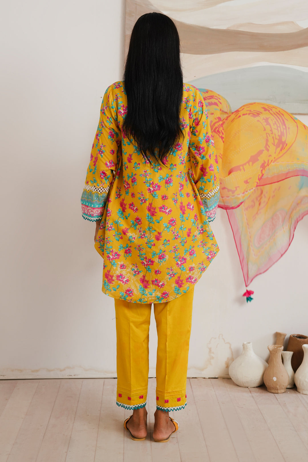 Zellbury | Unstitched 3 Piece Cambric | Shirt Shalwar Dupatta - 0120 - Libasekhas