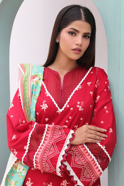 Zellbury | Unstitched 3 Piece Cambric | Shirt Shalwar Dupatta - 0136 - Libasekhas