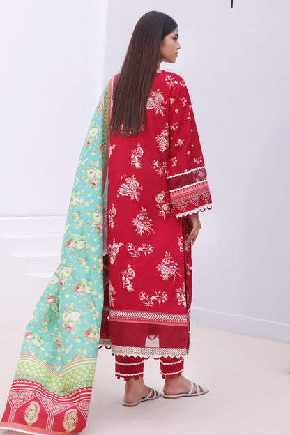 Zellbury | Unstitched 3 Piece Cambric | Shirt Shalwar Dupatta - 0136 - Libasekhas