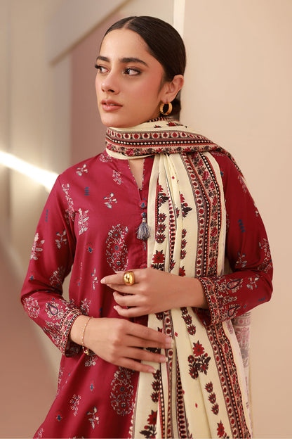 Zellbury | Unstitched 3 Piece Cambric | Shirt Shalwar Dupatta - 0625 - Libasekhas