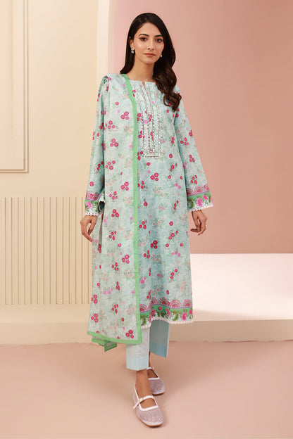 Zellbury | Unstitched 3 Piece Cambric | Shirt Shalwar Dupatta - 0629 - Libasekhas