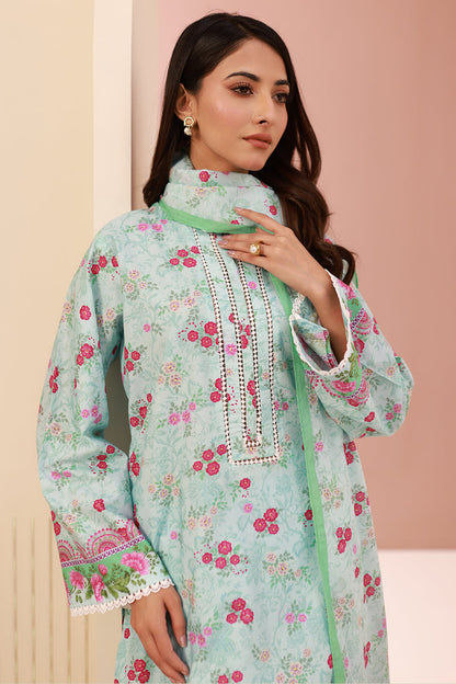 Zellbury | Unstitched 3 Piece Cambric | Shirt Shalwar Dupatta - 0629 - Libasekhas