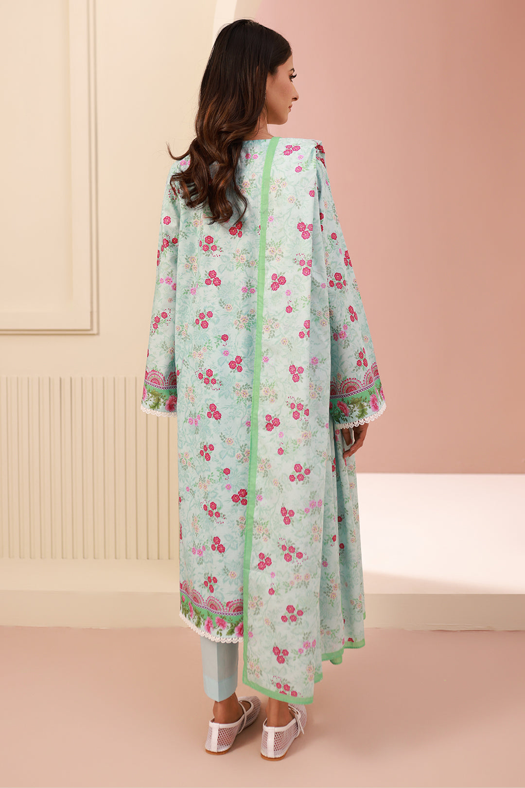 Zellbury | Unstitched 3 Piece Cambric | Shirt Shalwar Dupatta - 0629 - Libasekhas