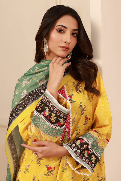 Zellbury | Unstitched 3 Piece Cambric | Shirt Shalwar Dupatta - 0631 - Libasekhas