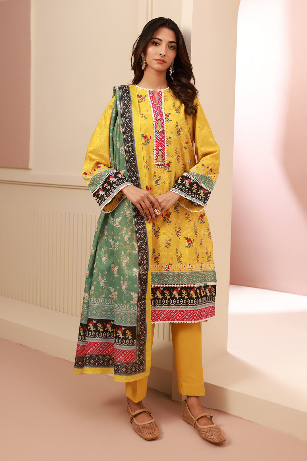 Zellbury | Unstitched 3 Piece Cambric | Shirt Shalwar Dupatta - 0631 - Libasekhas