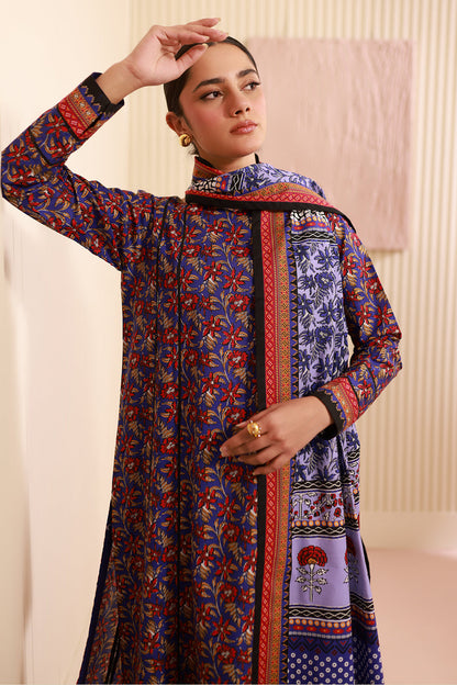 Zellbury | Unstitched 3 Piece Cambric | Shirt Shalwar Dupatta - 0632 - Libasekhas