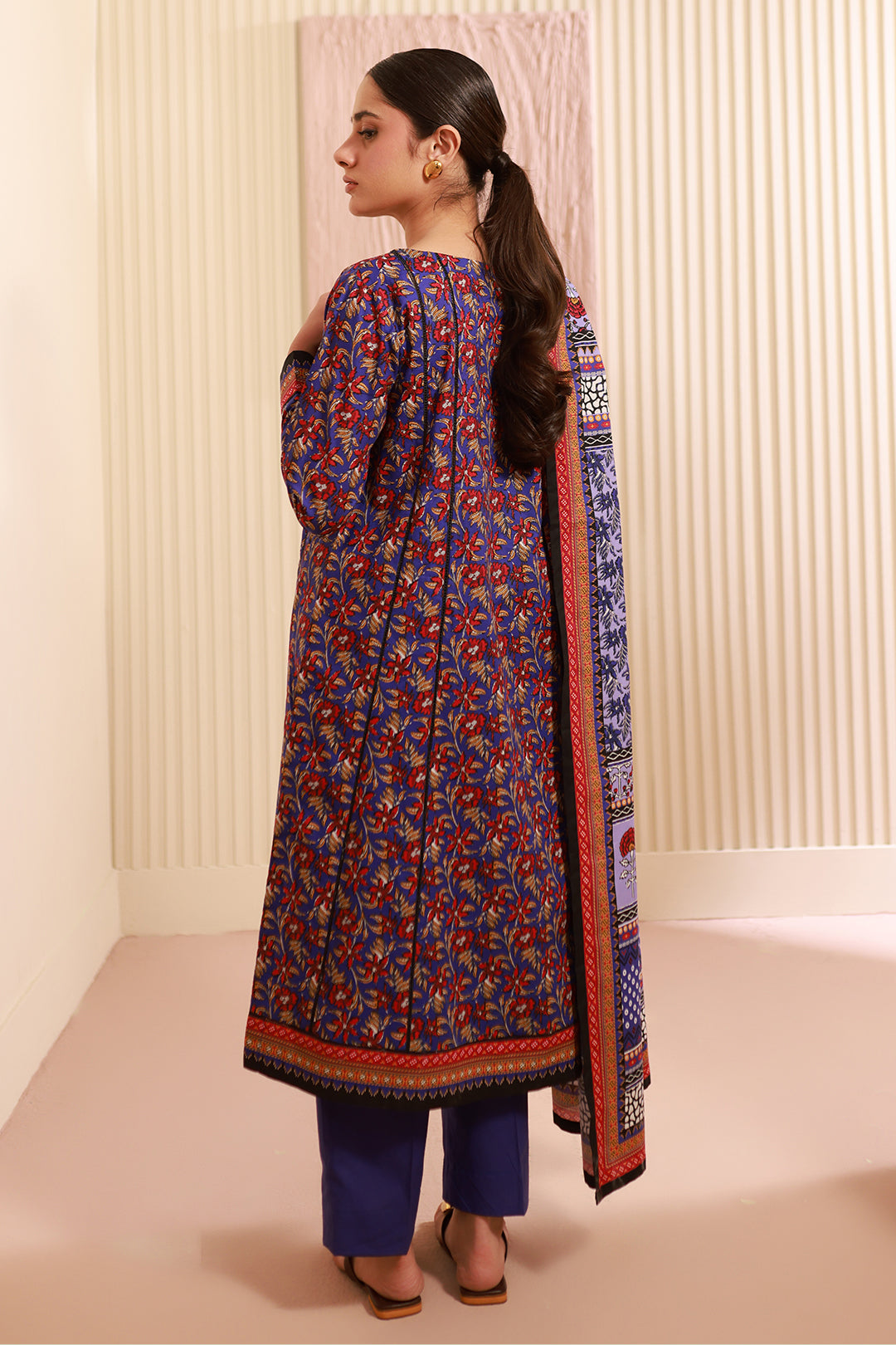Zellbury | Unstitched 3 Piece Cambric | Shirt Shalwar Dupatta - 0632 - Libasekhas