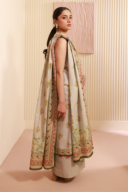 Zellbury | Unstitched 3 Piece Cambric | Shirt Shalwar Dupatta - 0633 - Libasekhas