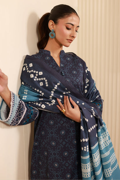 Zellbury | Unstitched 3 Piece Cambric | Shirt Shalwar Dupatta - 0642 - Libasekhas