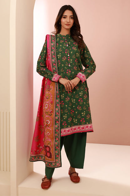 Zellbury | Unstitched 3 Piece Cambric | Shirt Shalwar Dupatta - 0662 - Libasekhas