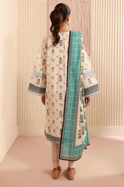 Zellbury | Unstitched 3 Piece Cambric | Shirt Shalwar Dupatta - 0668 - Libasekhas