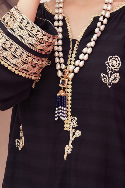 Zellbury | Unstitched 3 Piece Lawn | Embroidered Shirt Shalwar Dupatta - 0355 - Libasekhas