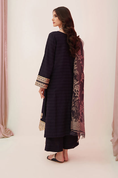 Zellbury | Unstitched 3 Piece Lawn | Embroidered Shirt Shalwar Dupatta - 0355 - Libasekhas