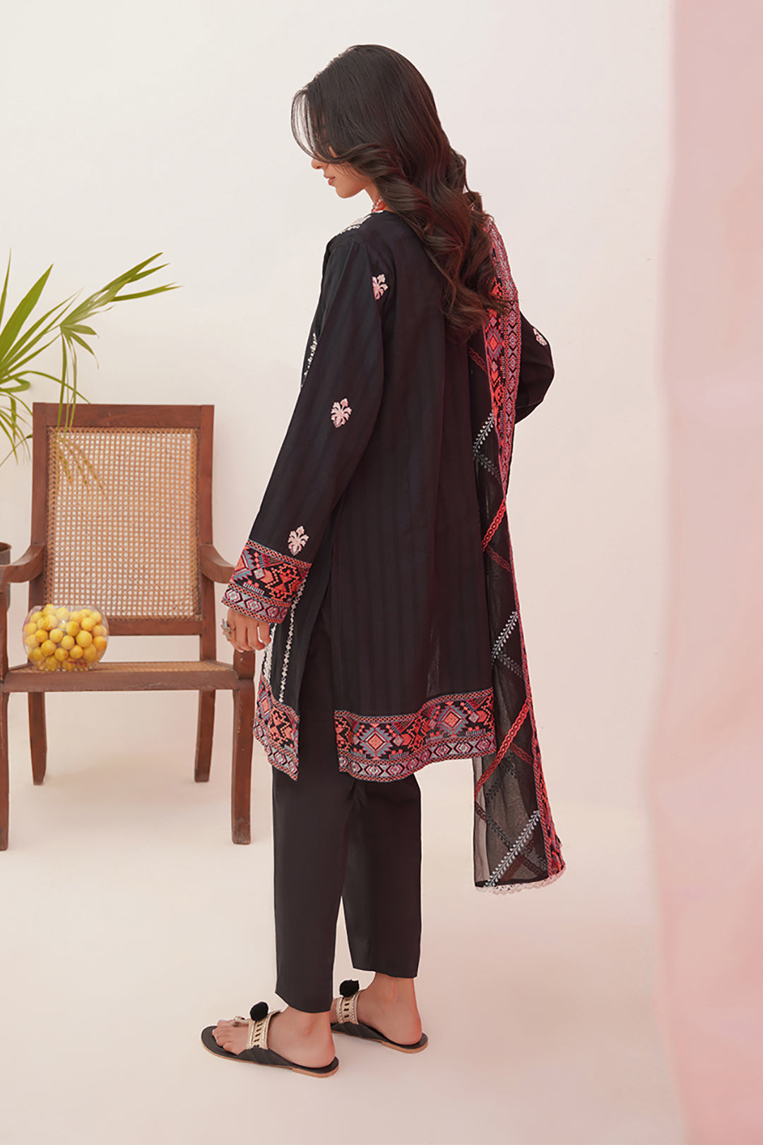 Zellbury | Unstitched 3 Piece Lawn | Embroidered Shirt Shalwar Dupatta - 0360 - Libasekhas