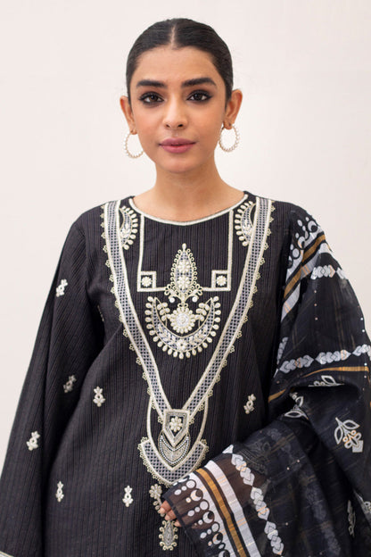 Zellbury | Unstitched 3 Piece Lawn | Embroidered Shirt Shalwar Dupatta - 0190 - Libasekhas