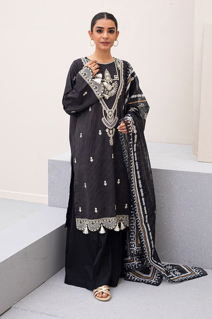 Zellbury | Unstitched 3 Piece Lawn | Embroidered Shirt Shalwar Dupatta - 0190 - Libasekhas