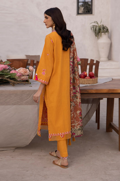 Zellbury | Unstitched 3 Piece Cambric | Embroidered Shirt Shalwar Dupatta - 1142 - Libasekhas