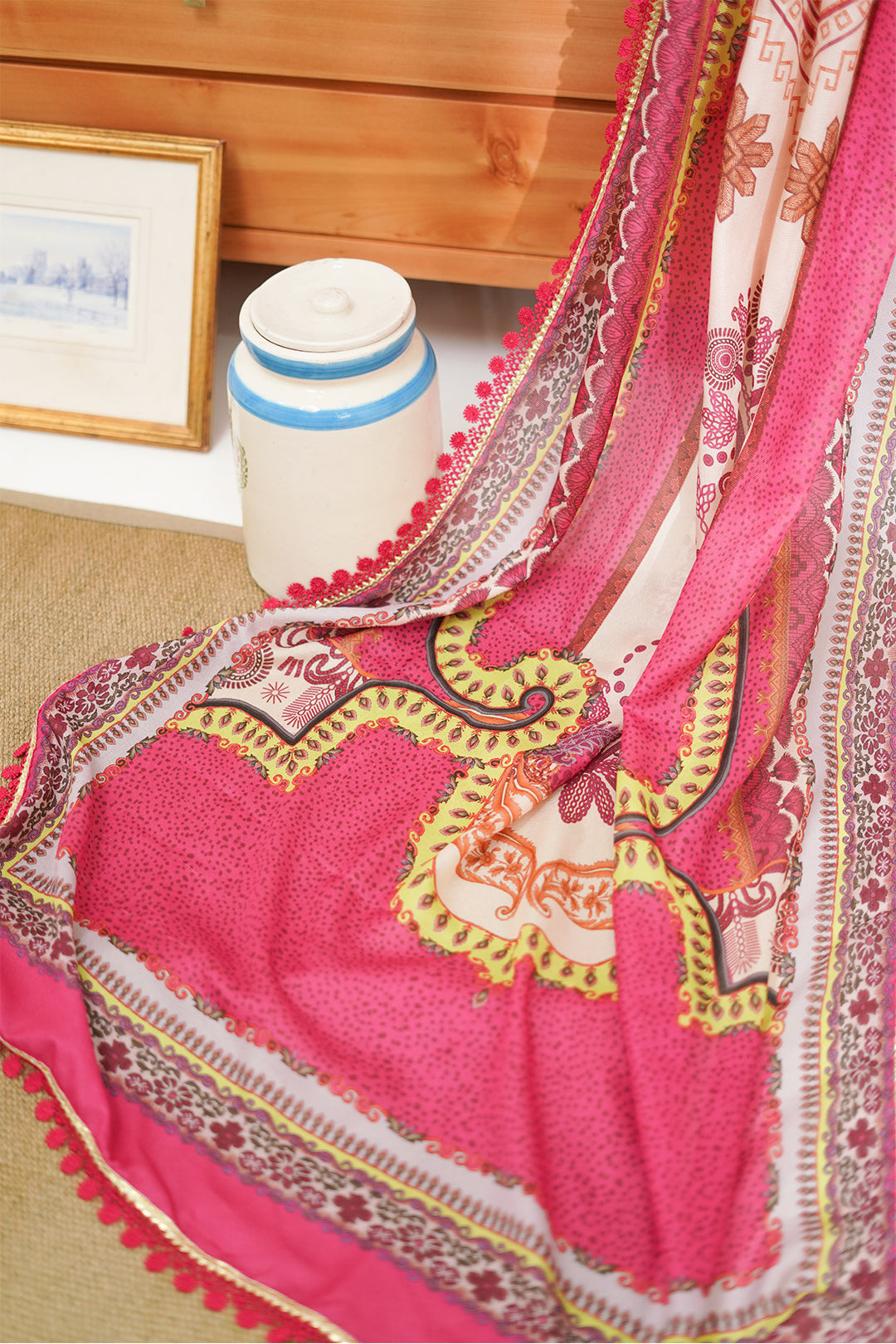 Zellbury | Unstitched 3 Piece Lawn | Embroidered Shirt Shalwar Dupatta - 1270 - Libasekhas