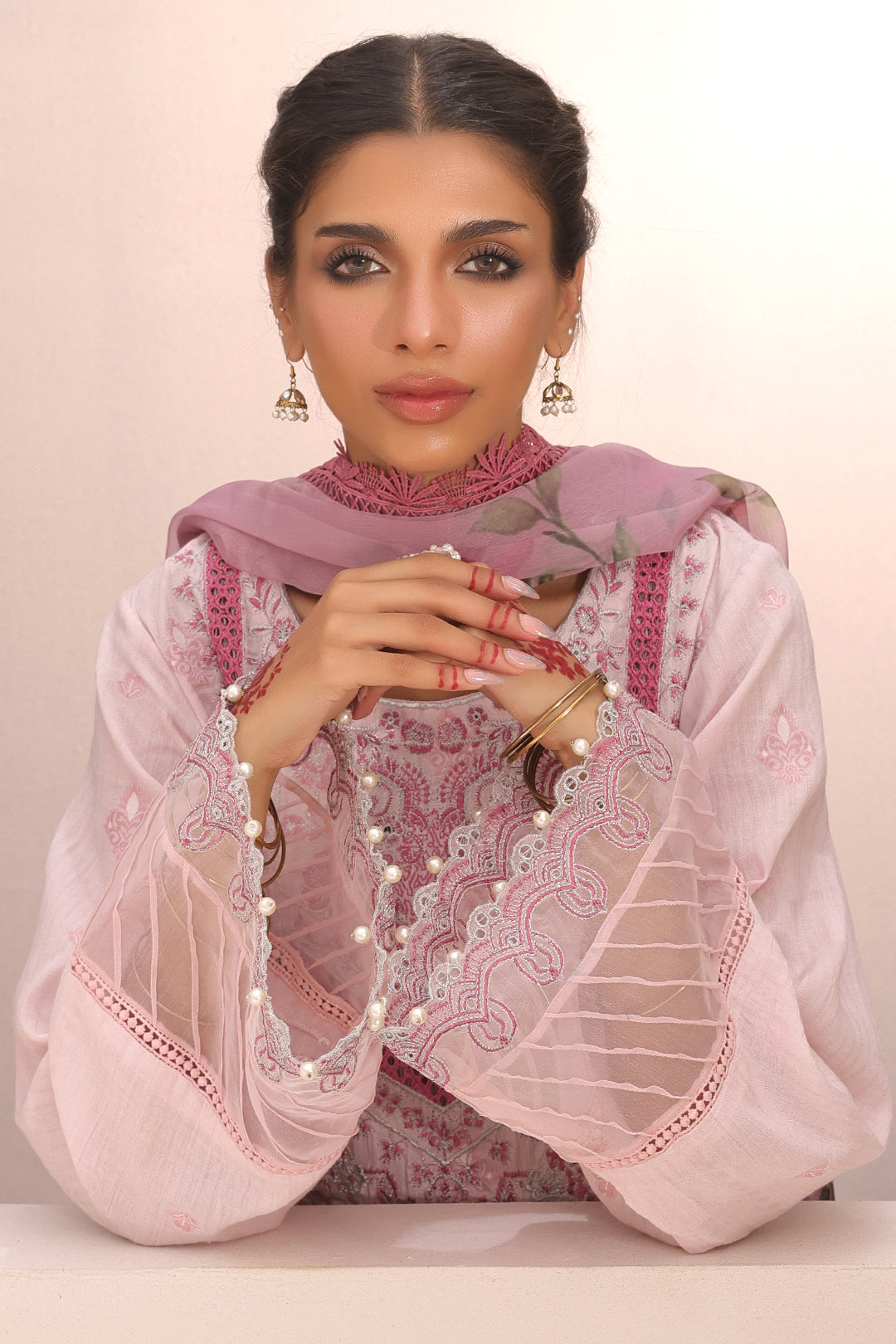 Zellbury | Unstitched 3 Piece Cambric | Embroidered Shirt Shalwar Dupatta - 1543 - Libasekhas
