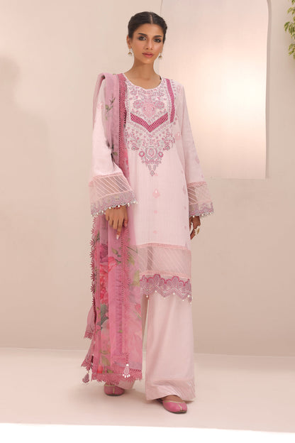 Zellbury | Unstitched 3 Piece Cambric | Embroidered Shirt Shalwar Dupatta - 1543 - Libasekhas