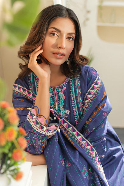 Zellbury | Unstitched 3 Piece Lawn | Embroidered Shirt Shalwar Dupatta - 1680 - Libasekhas