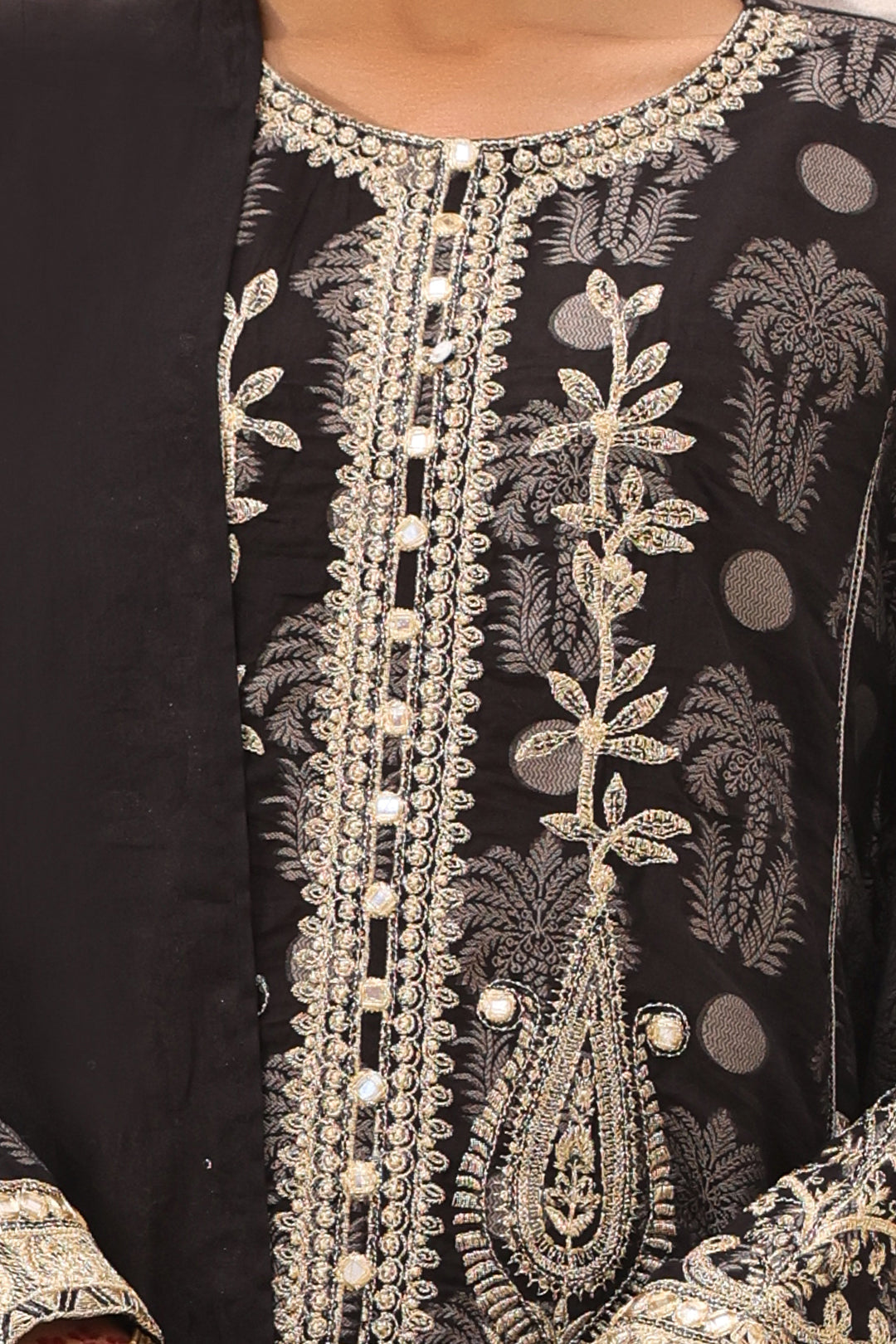 Zellbury | Unstitched 3 Piece Jacquard | Embroidered Shirt Shalwar Dupatta - 1806 - Libasekhas