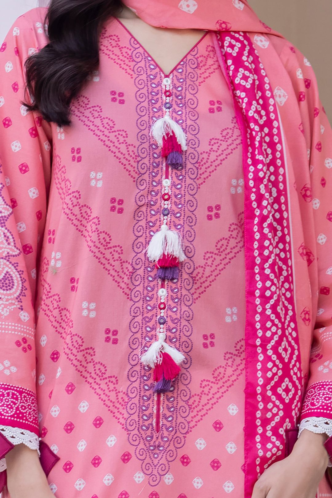 Zellbury | Unstitched 2 Piece Lawn | Shirt Dupatta - 1014 - Libasekhas