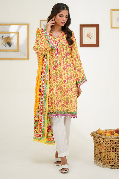 Zellbury | Unstitched 2 Piece Lawn | Shirt Dupatta - 1300 - Libasekhas