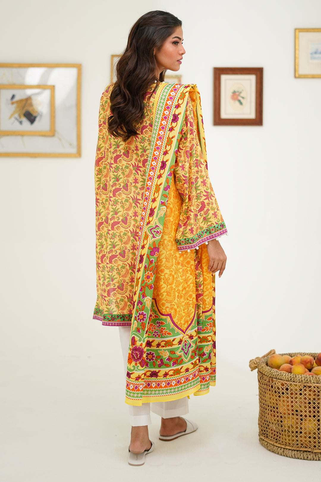 Zellbury | Unstitched 2 Piece Lawn | Shirt Dupatta - 1300 - Libasekhas